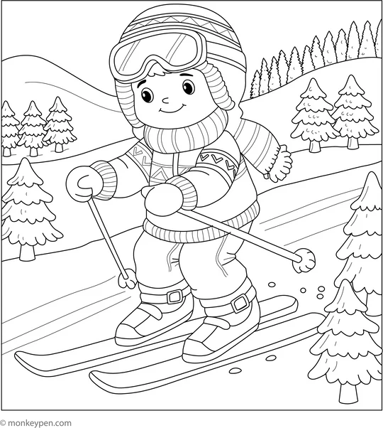 3485 02 Alpine Skiing Colouring Page D5e62cb8 7bdc 44b1 Bab9 Cf449cf4da1f